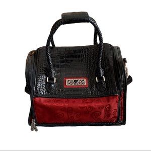 [Brighton] Red & Black Travel Makeup Bag
